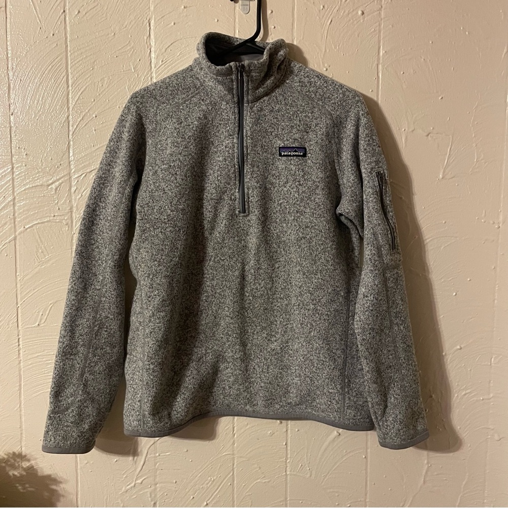 Patagonia Gray Zip-Up Men's Sweater